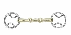 Brass Alloy Bevel Bit with Lozenge^Shires Equestrian Outlet