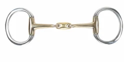 Brass Alloy Flat Ring Lozenge Eggbutt^Shires Equestrian Clearance